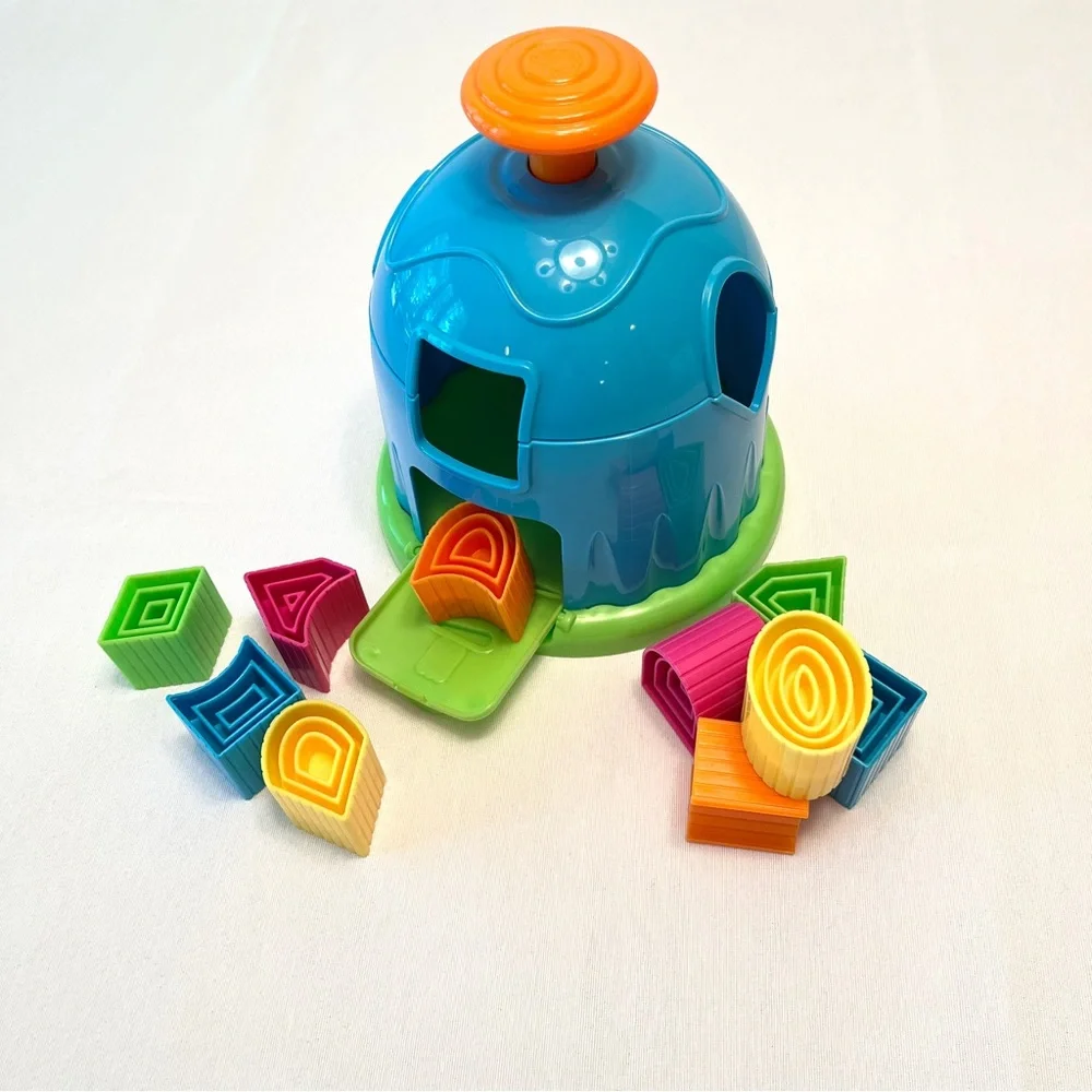 Fat Brain Toys Shape Factory & Blocks 24m+ Toddler Learning Sensory Toy Puzzle